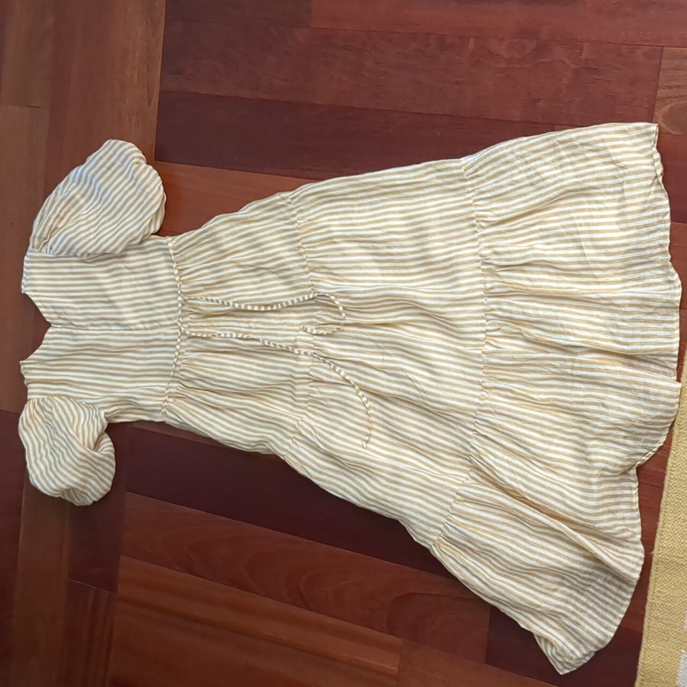 Faithfull the Brand Cottage core Stripe Maxi Dress XS - Picture 4 of 4
